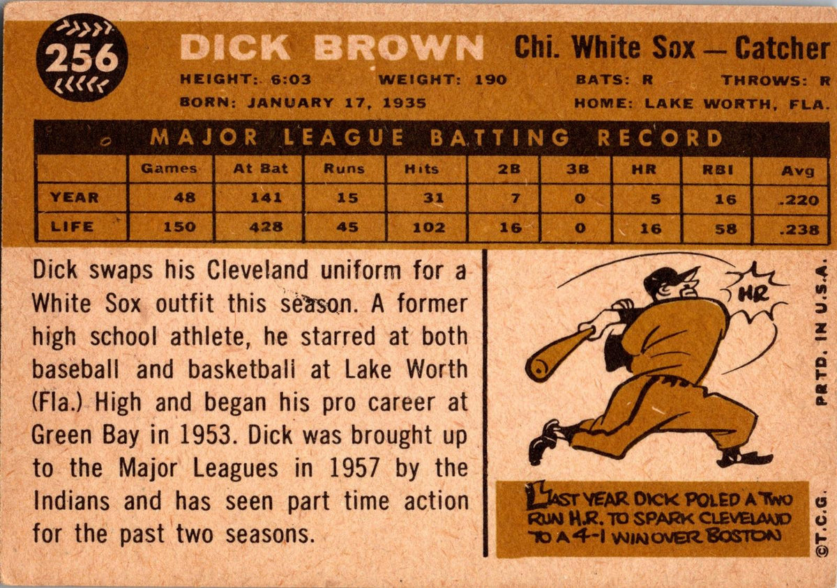1960 Topps #256 Dick Brown