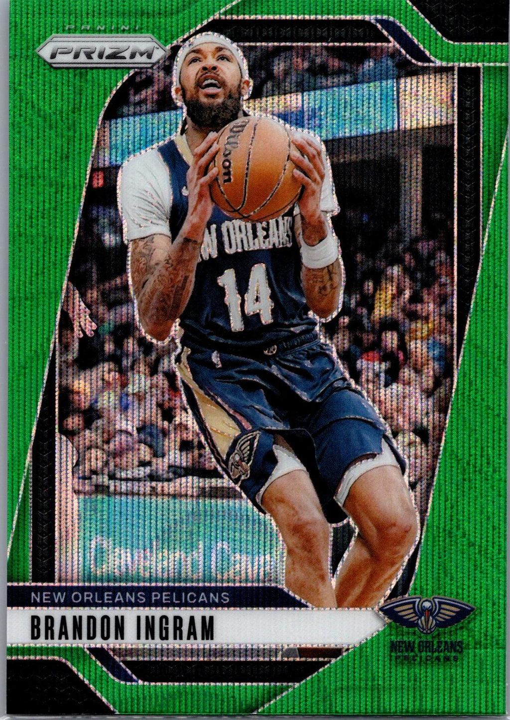 2024-25 Panini Prizm #182 Brandon Ingram Prizm Green Wave