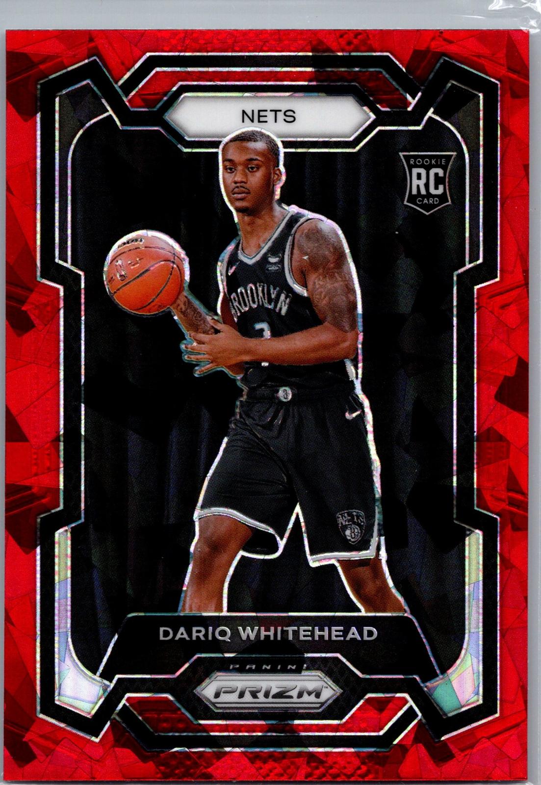 2023-24 Panini Prizm #175 Dariq Whitehead Prizm Red Ice