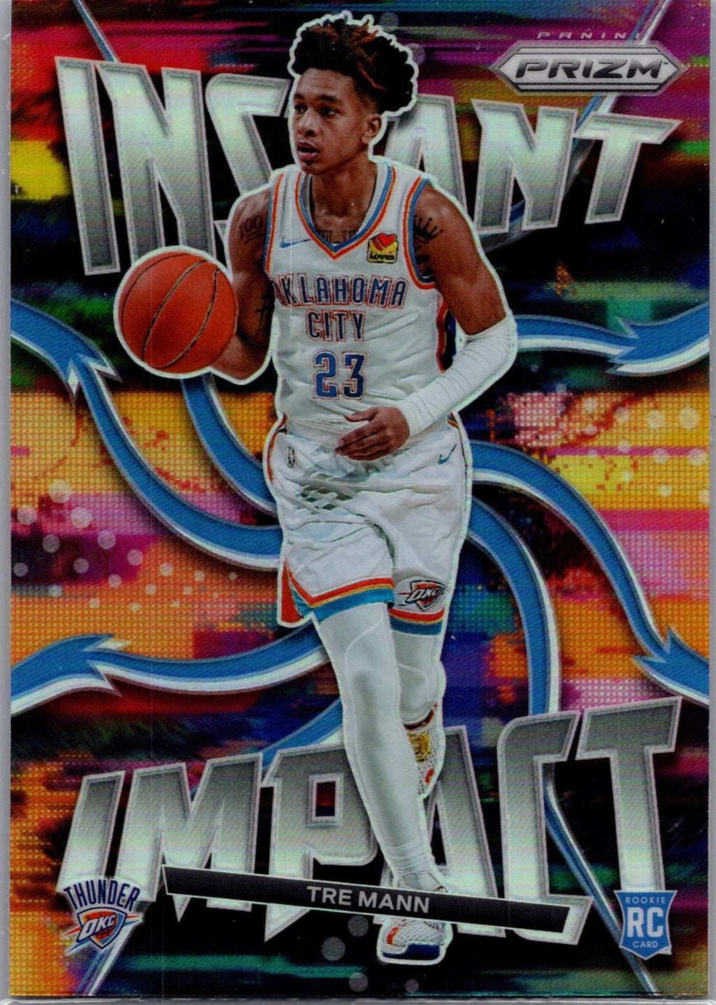 2021-22 Panini Prizm #15 Tre Mann Instant Impact Prizm Silver