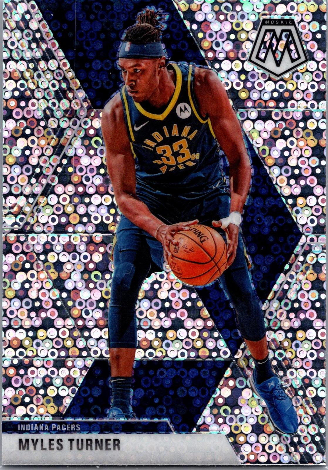 2019 Panini Mosaic Myles Turner Disco Prizm