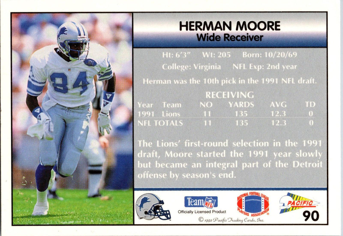 1992 Pacific #90 Herman Moore