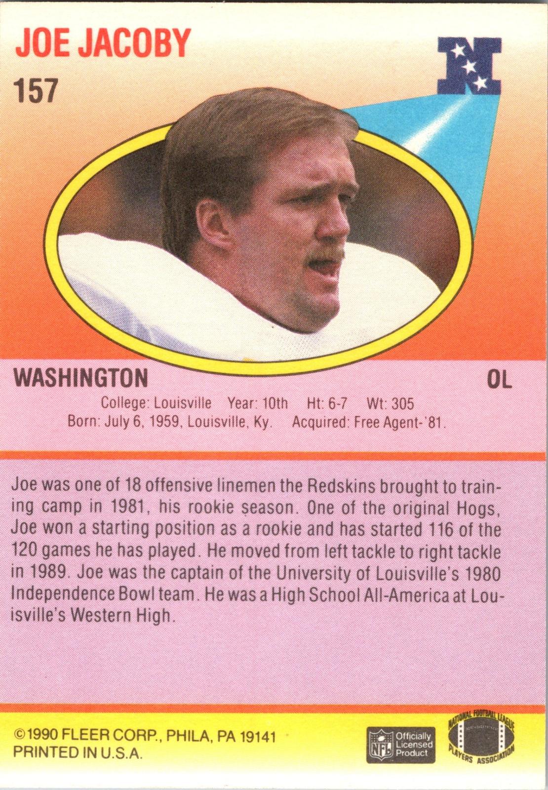 1990 Fleer #157 Joe Jacoby