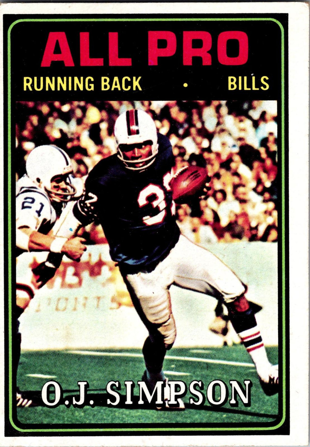 1974 Topps #130 O.J. Simpson