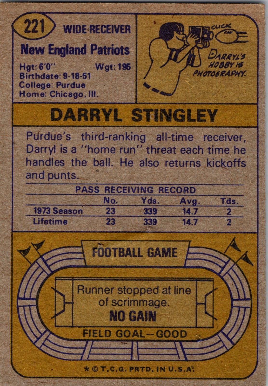 1974 Topps #221 Darryl Stingley