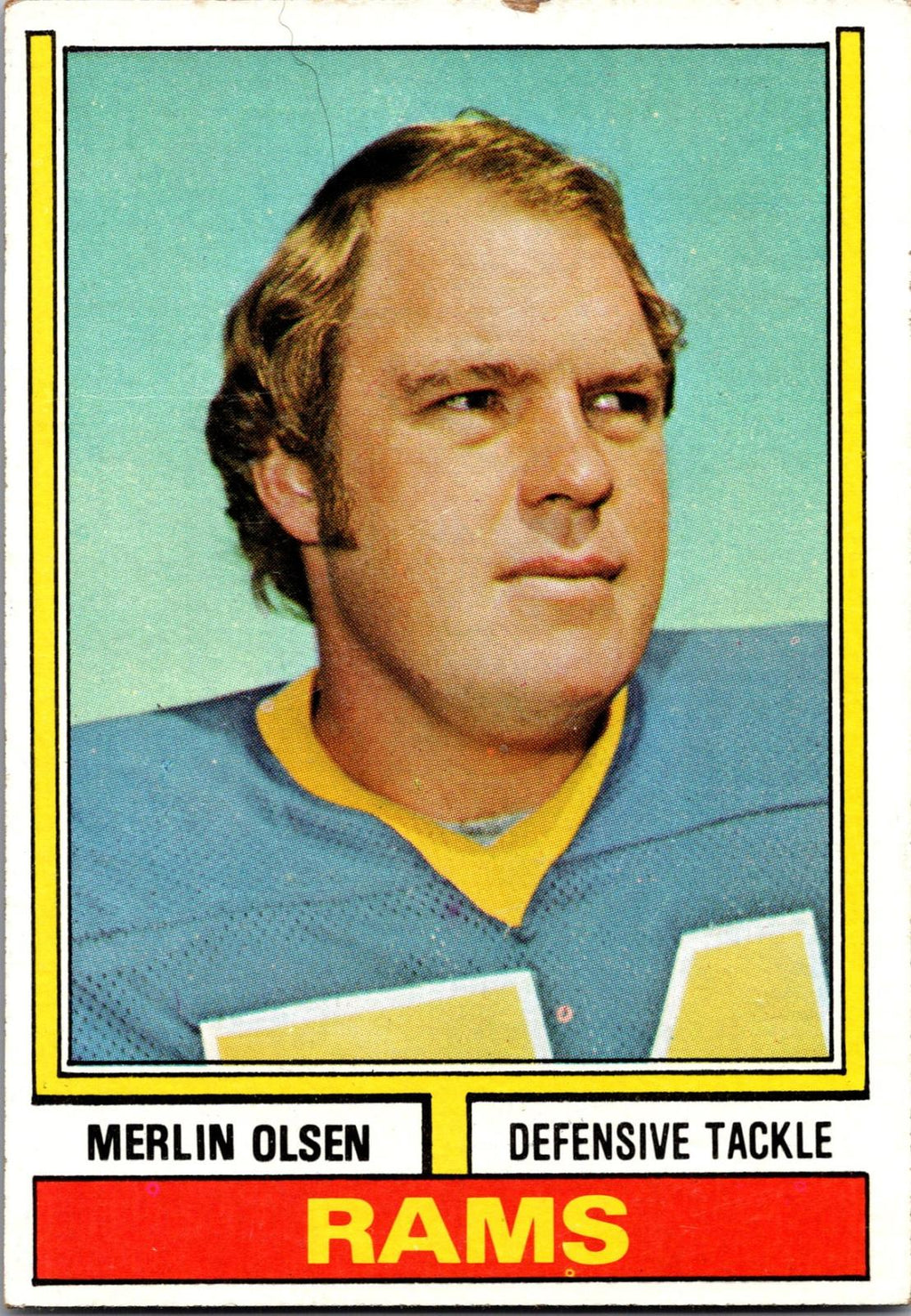 1974 Topps #205 Merlin Olsen