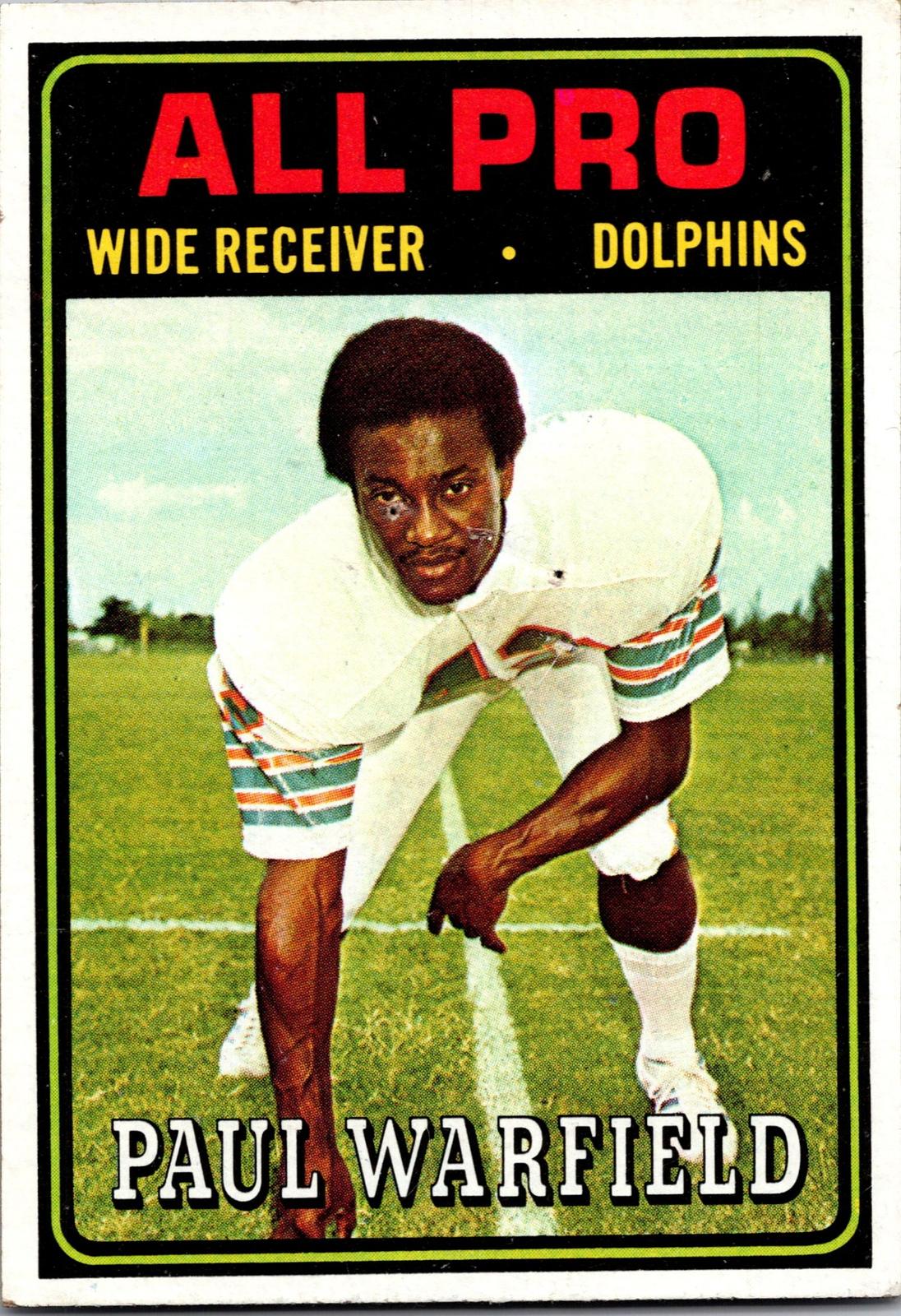 1974 Topps #128 Paul Warfield