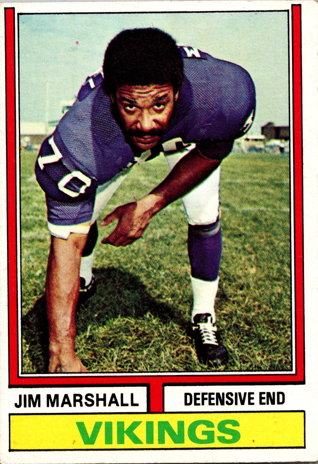1974 Topps #377 Jim Marshall