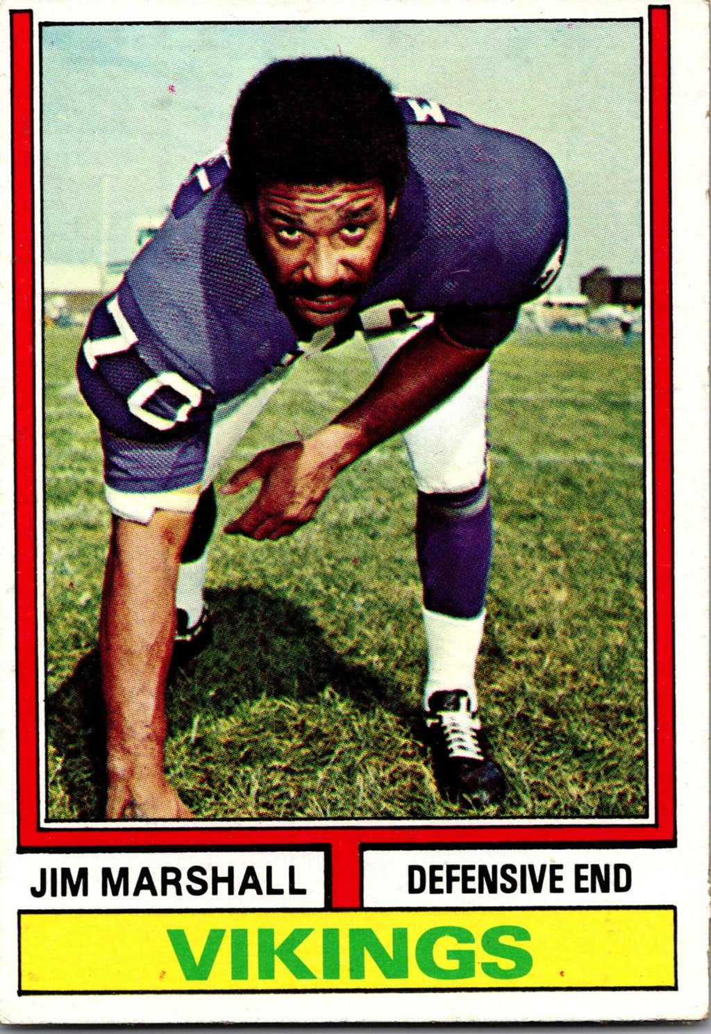 1974 Topps #377 Jim Marshall