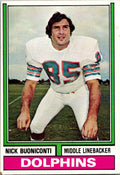1974 Topps #505 Nick Buoniconti