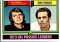 1974 Topps #329 1973 NFL Passing Leaders (Ken Stabler / Roger Staubach)