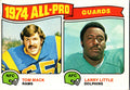 1975 Topps #203 1974 All-Pro Guards (Tom Mack / Larry Little)