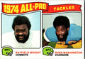 1975 Topps #202 1974 All-Pro Tackles (Rayfield Wright / Russ Washington)