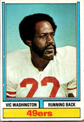 1974 Topps #62 Vic Washington