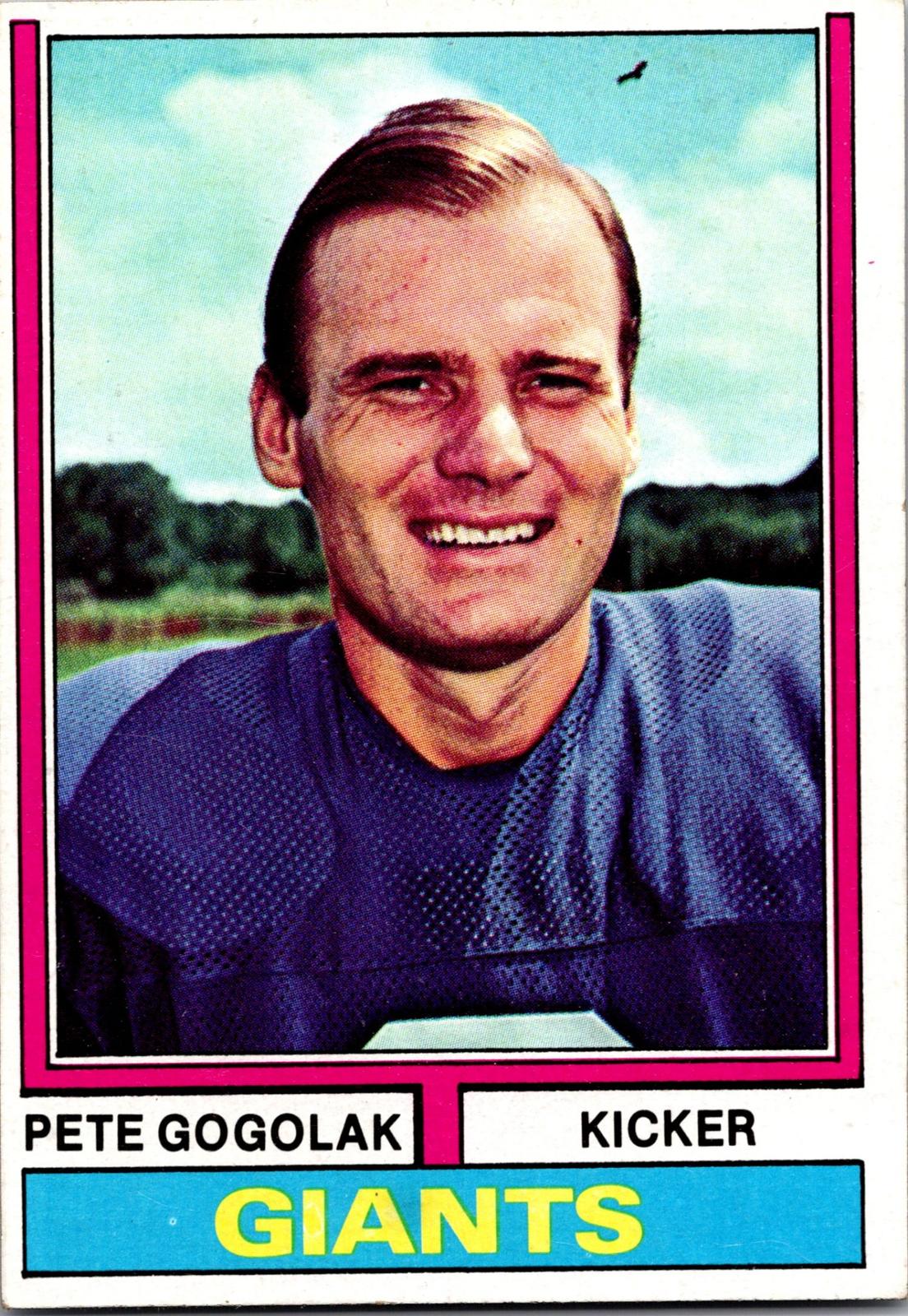 1974 Topps #310 Pete Gogolak