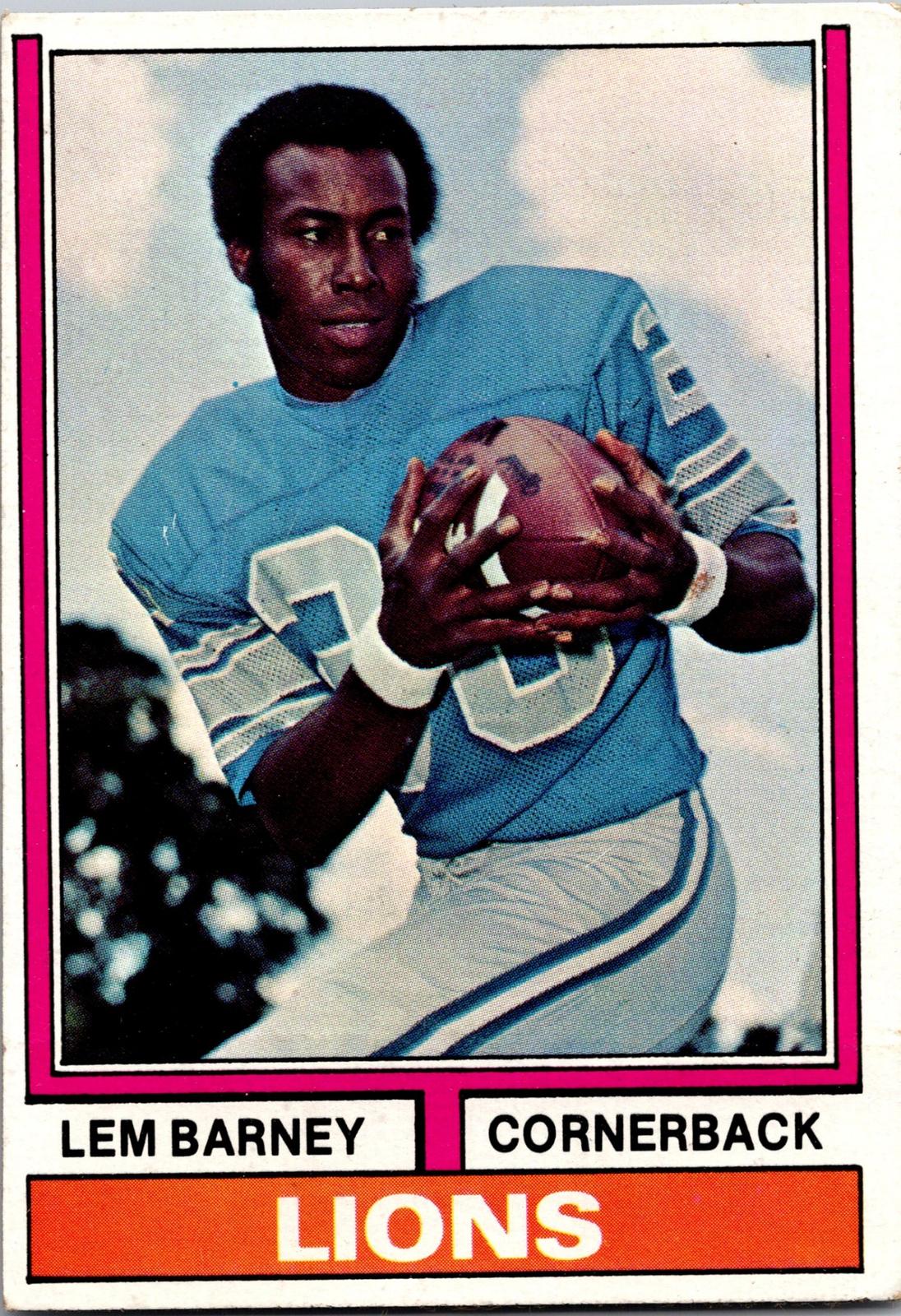 1974 Topps #525 Lem Barney