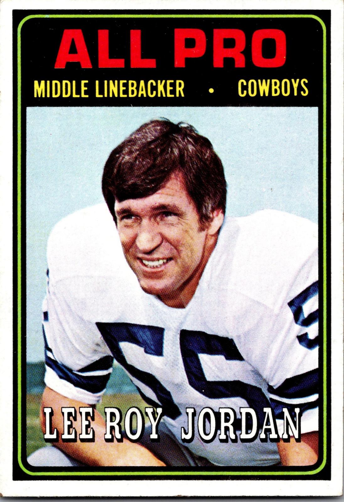 1974 Topps #138 Lee Roy Jordan