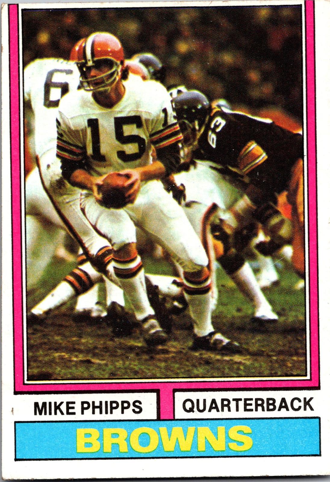 1974 Topps Parker Brothers Pro Draft #87 Mike Phipps
