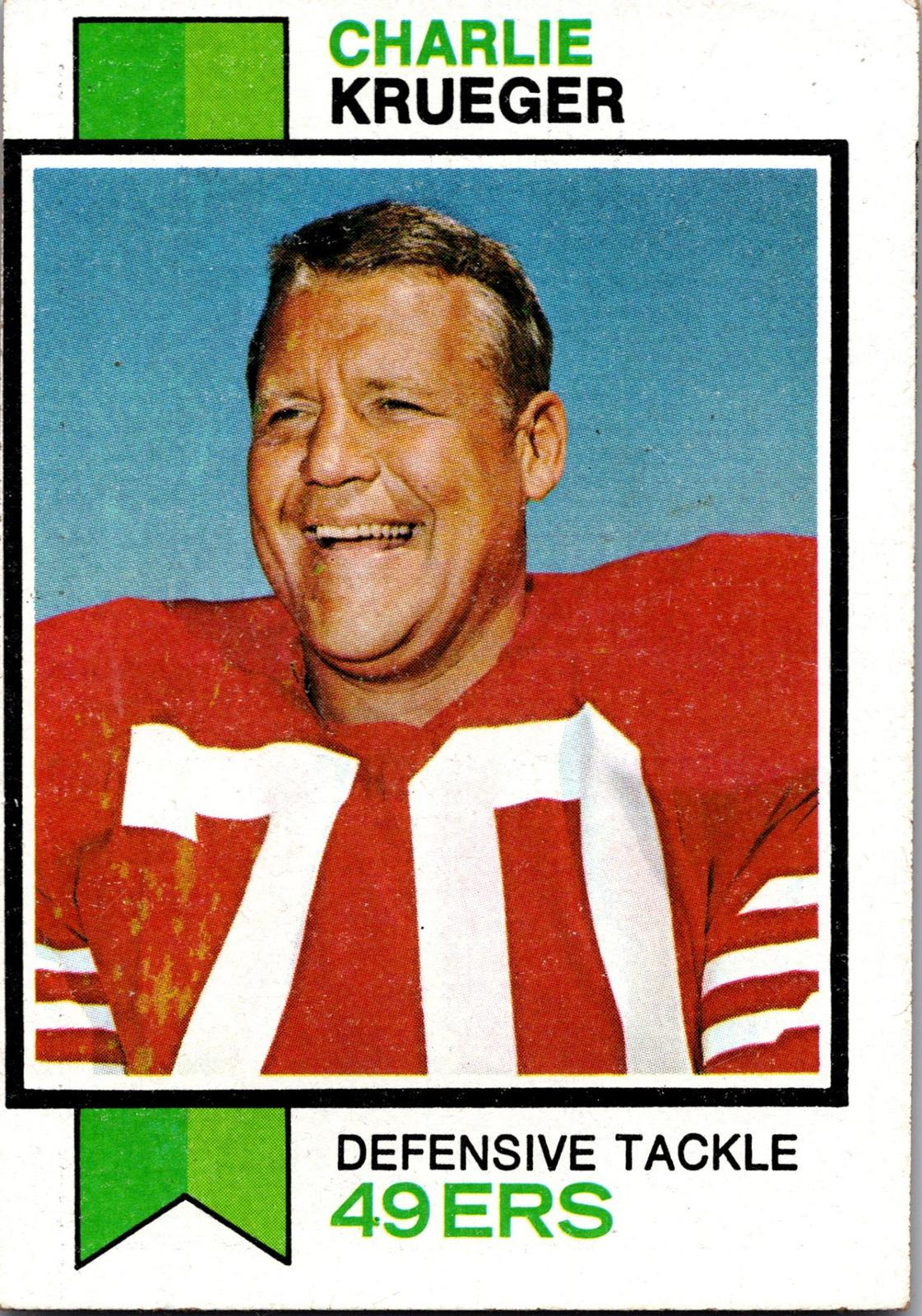 1971 NFLPA Wonderful World Stamps #366 Charlie Krueger