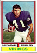 1974 Topps #293 Dave Osborn