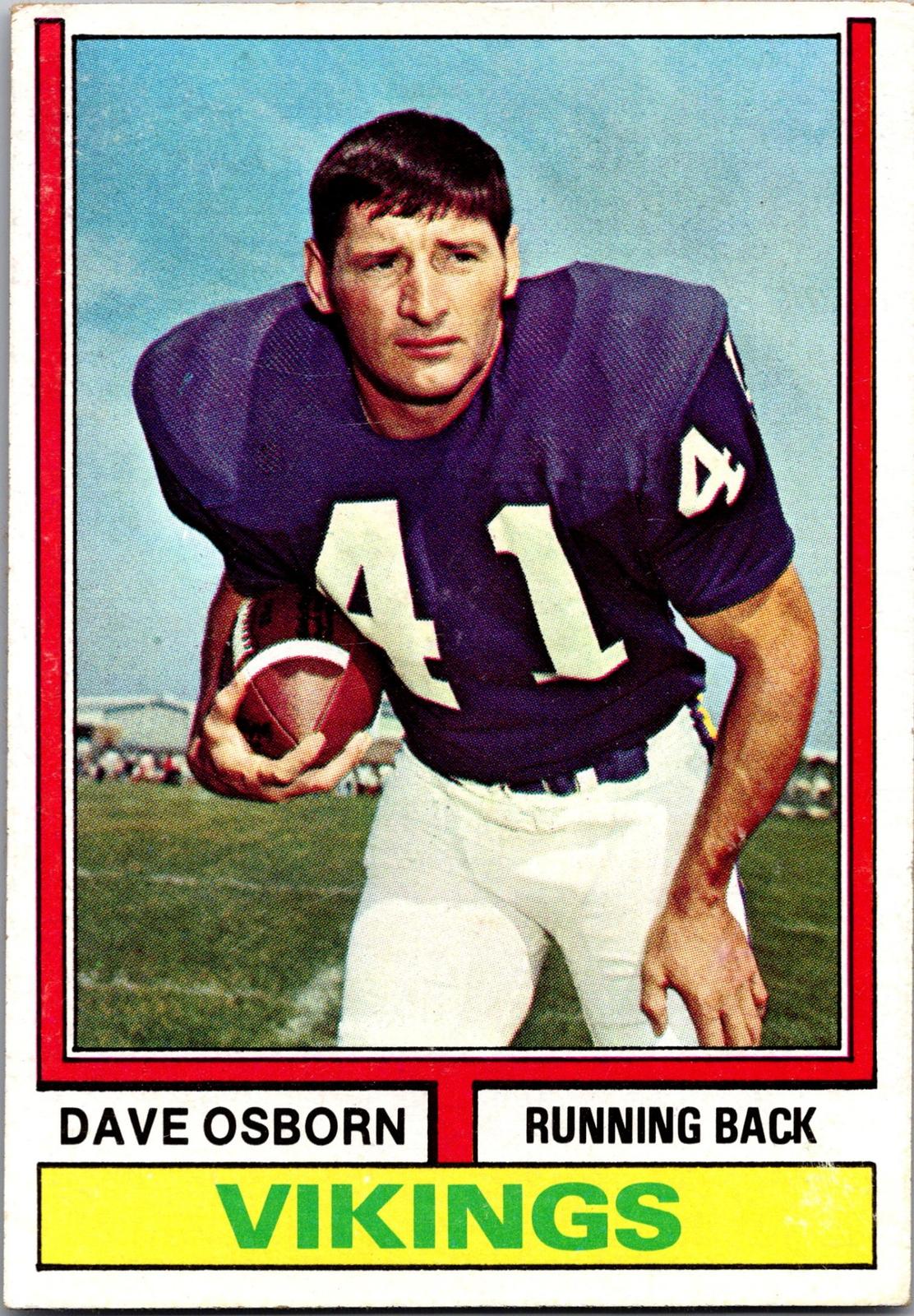 1974 Topps #293 Dave Osborn