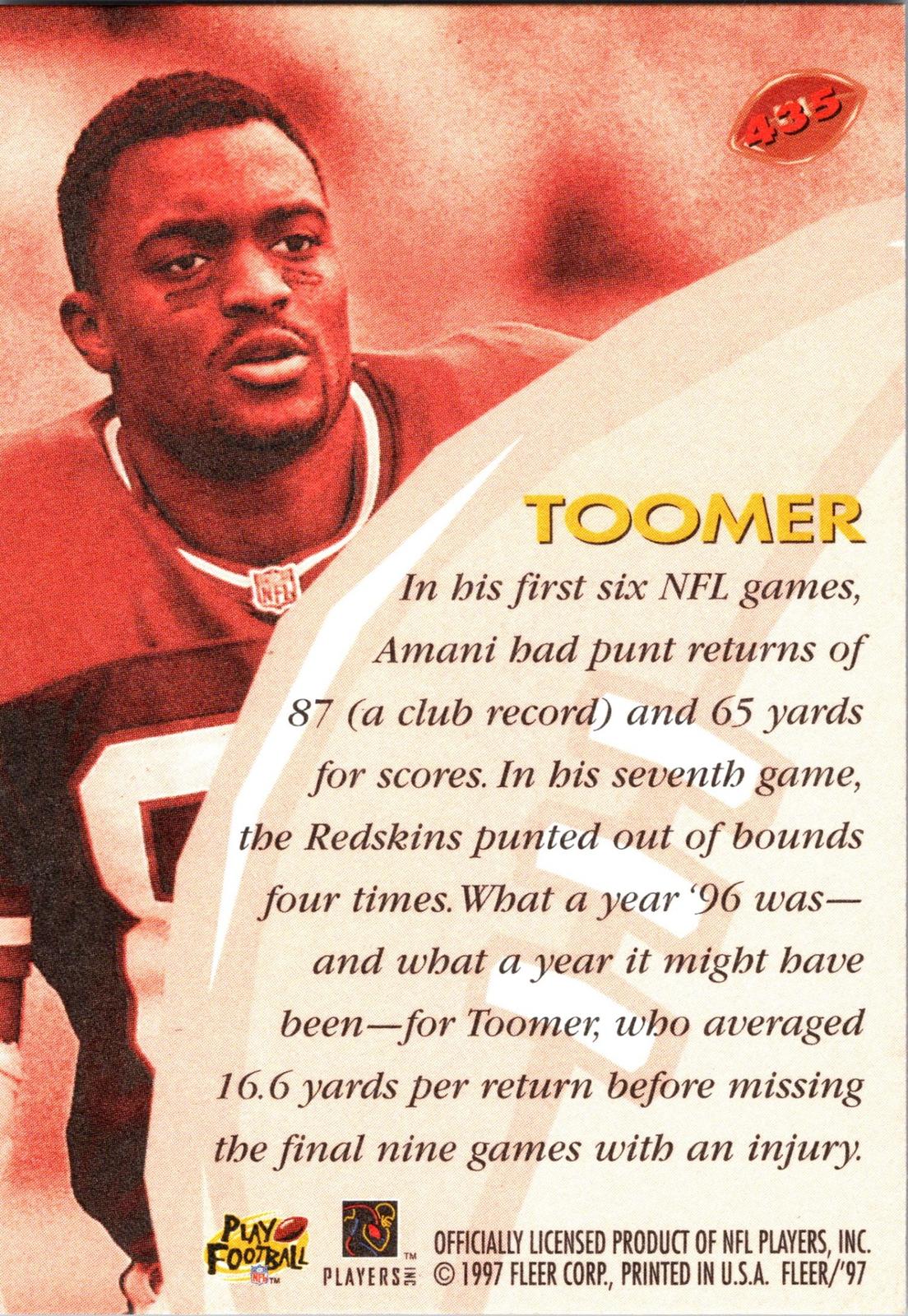 1997 Fleer #435 Amani Toomer