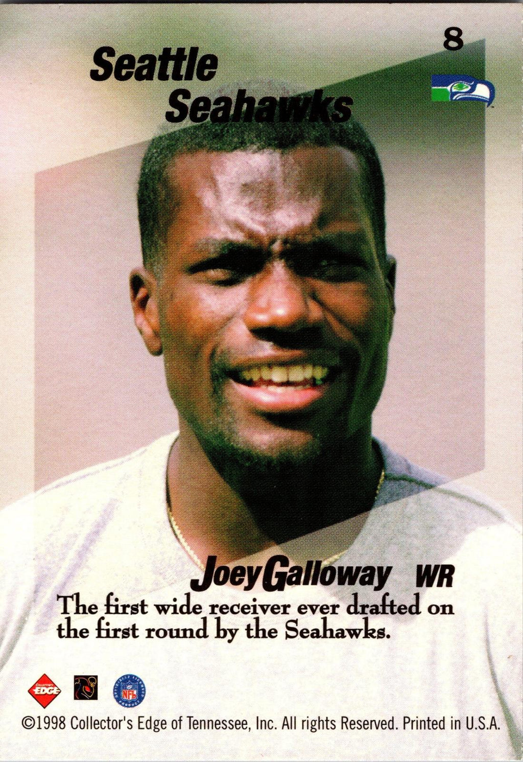 1998 Collector's Edge First Place #8 Joey Galloway Triple Threat