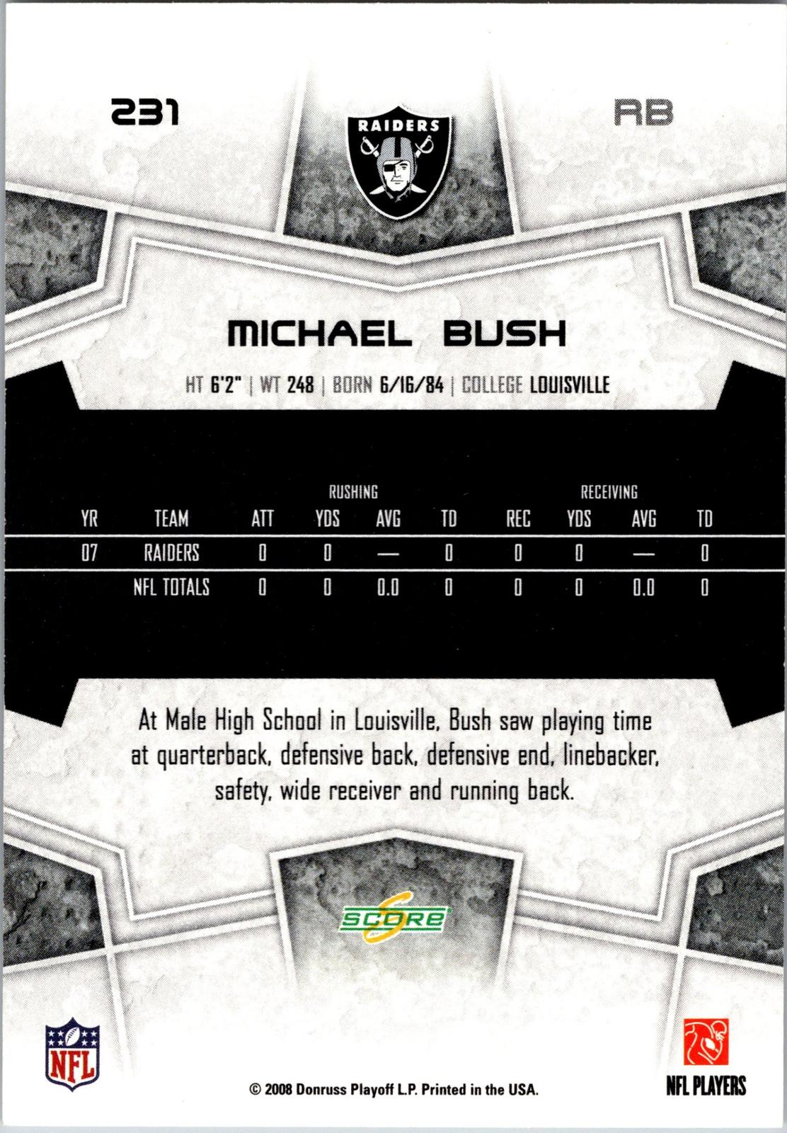 2008 Score #231 Michael Bush
