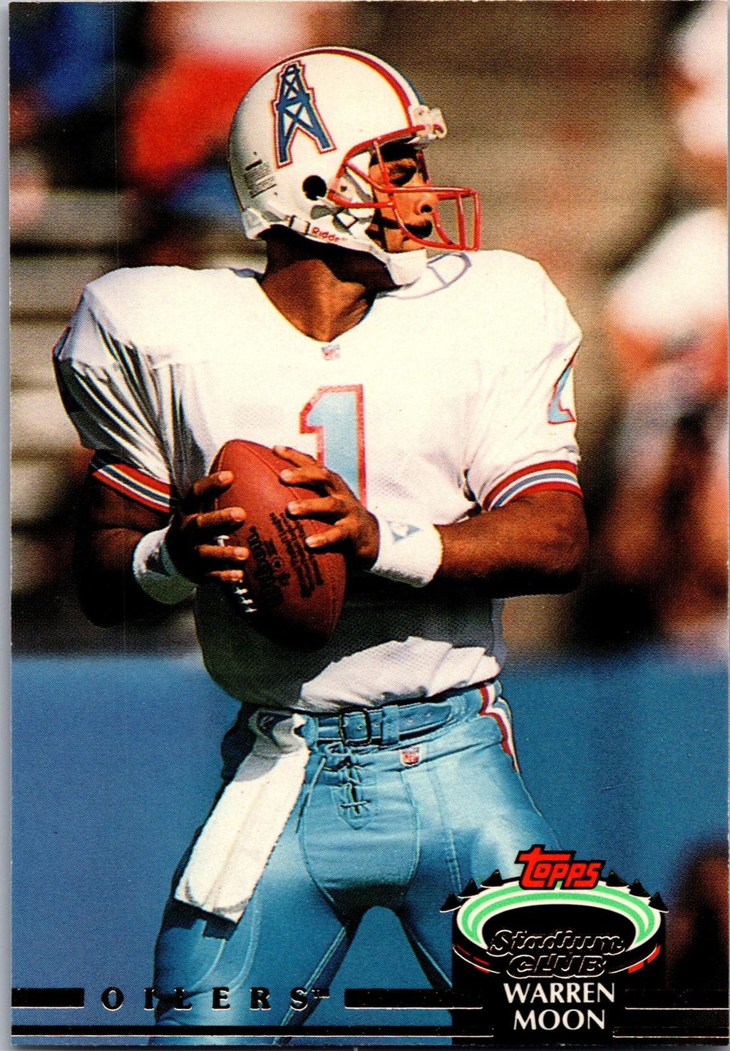 1992 Stadium Club #120a Warren Moon