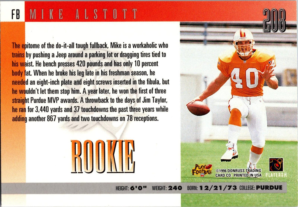1996 Donruss #208 Mike Alstott