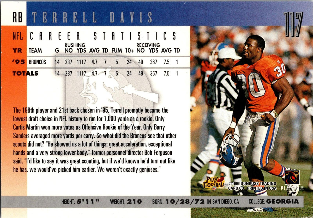 1996 Donruss #117 Terrell Davis