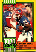 1990 Topps #11 Thurman Thomas 1000 Yard Club