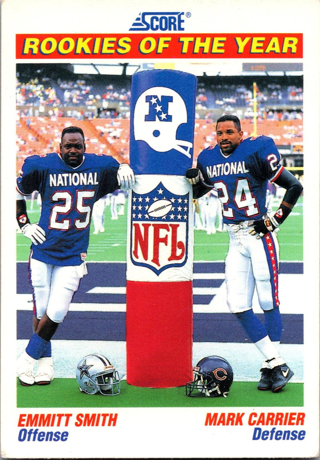 1991 Score #675 Emmitt Smith / Mark Carrier
