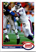 1991 Upper Deck #183b Pepper Johnson