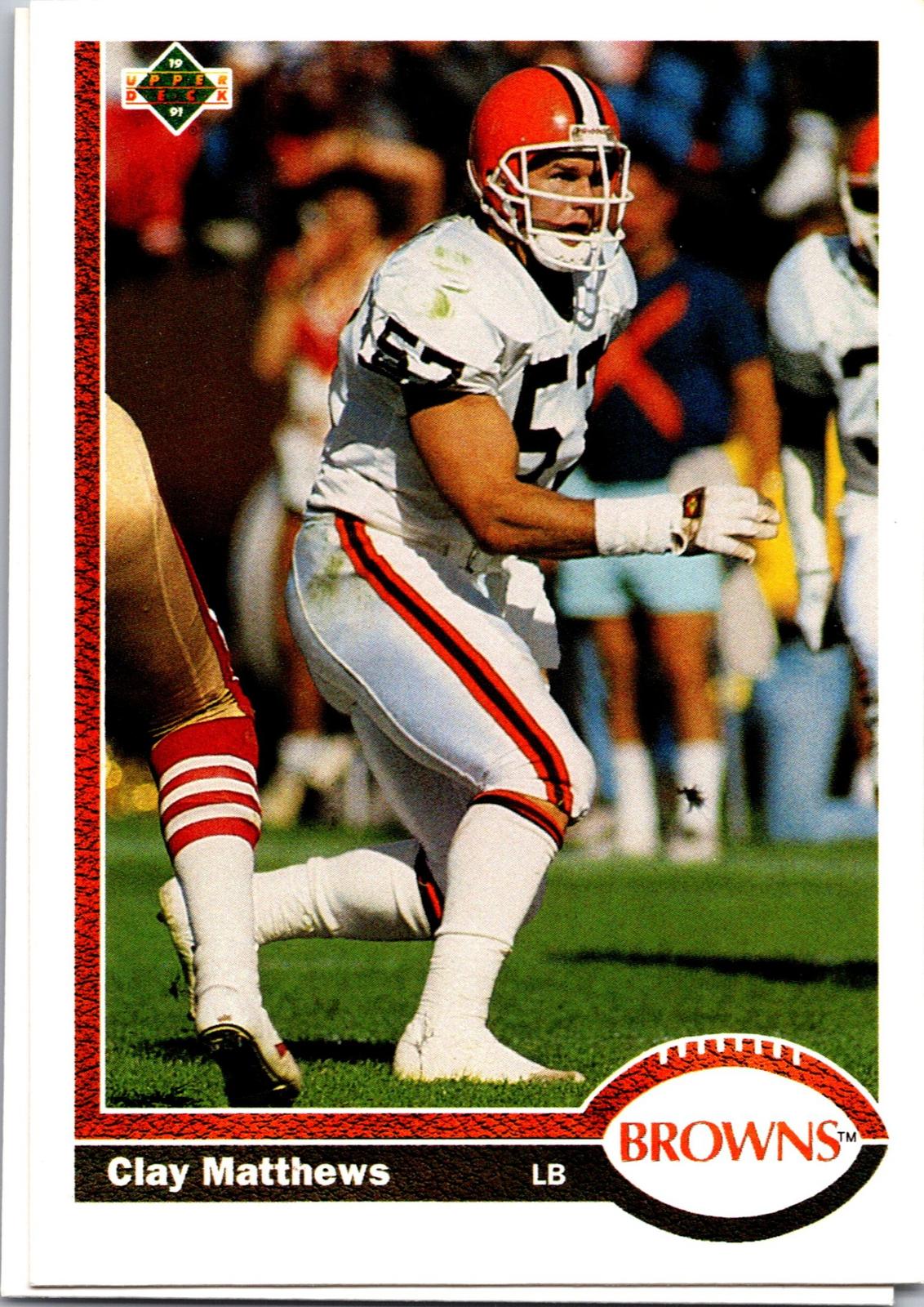 1991 Upper Deck #310 Clay Matthews