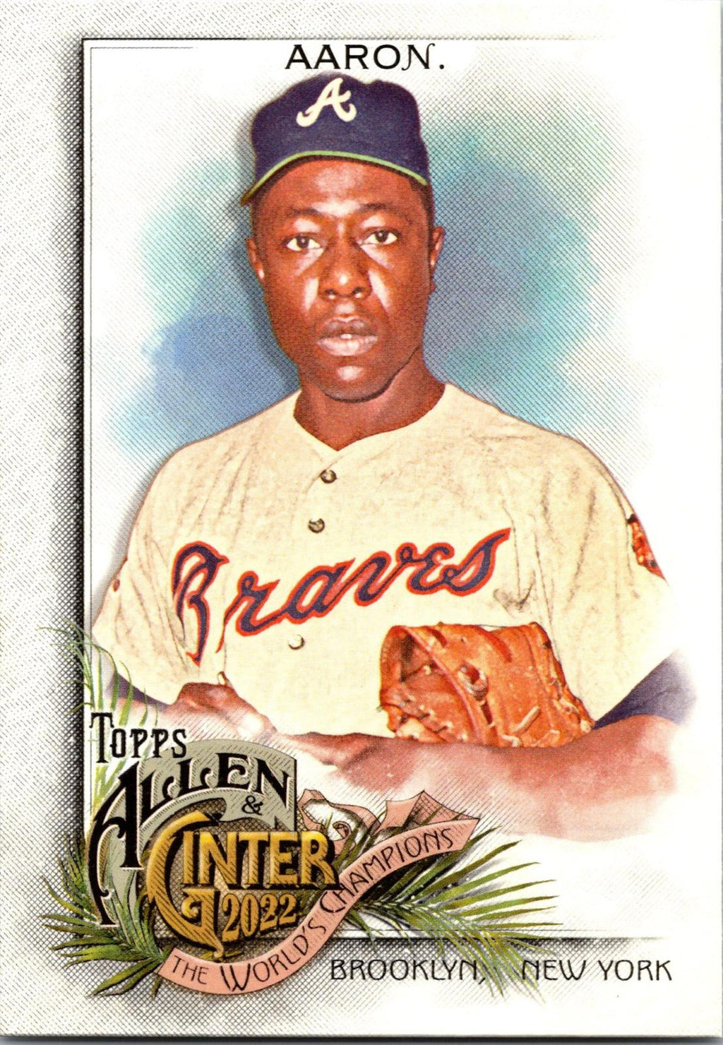 2022 Topps Allen & Ginter #45 Hank Aaron Silver Portrait