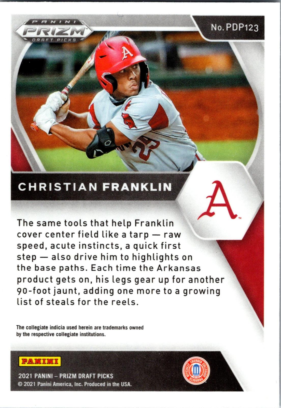 2021 Panini Prizm Draft Picks #PDP123 Christian Franklin