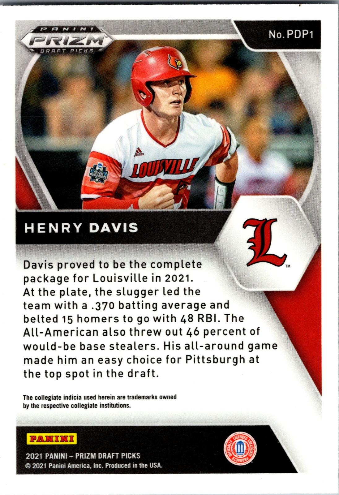 2021 Panini Prizm Draft Picks #PDP1 Henry Davis
