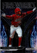 2021 Panini Prizm Draft Picks #F-CF Christian Franklin Fireworks