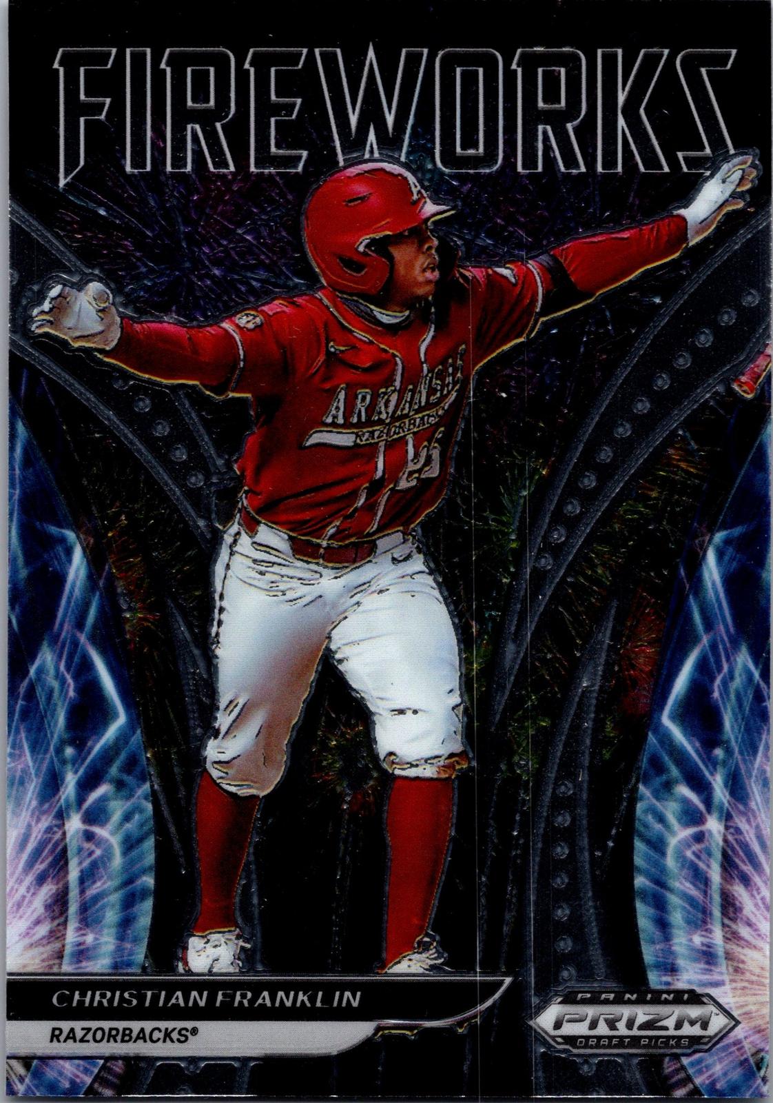 2021 Panini Prizm Draft Picks #F-CF Christian Franklin Fireworks