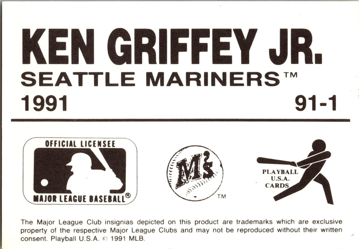 1991 Playball U.S.A. (Unlicensed) #91-1 Ken Griffey Jr.