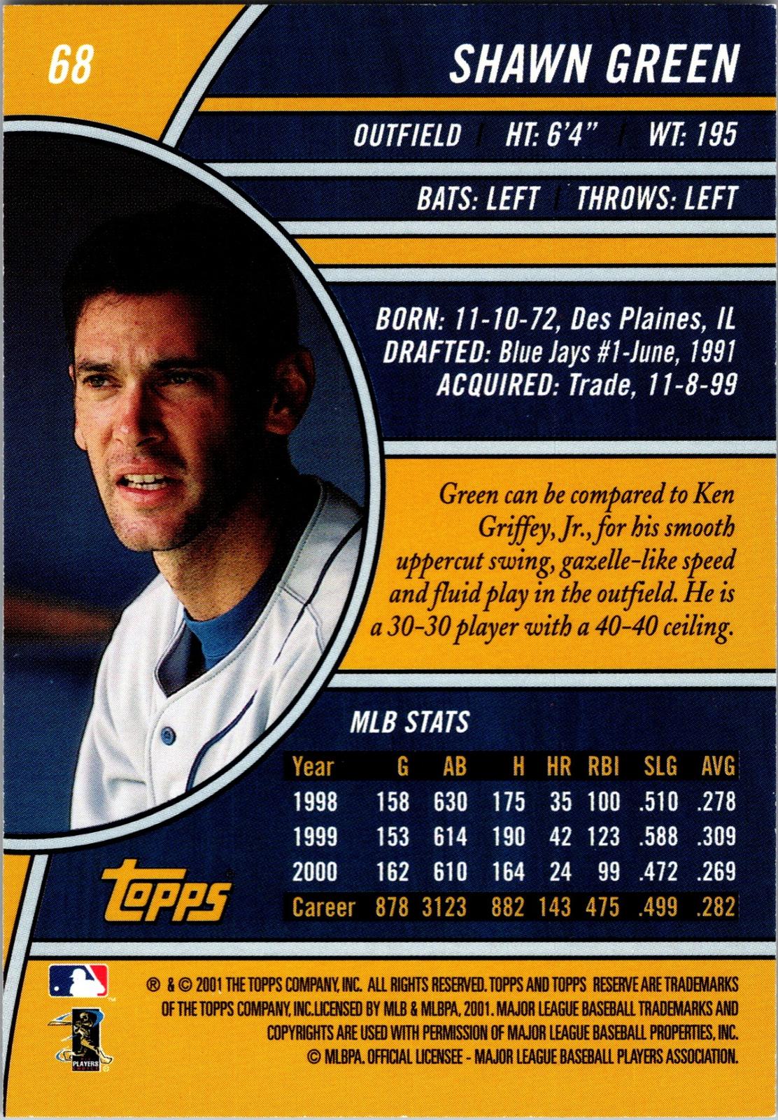 2001 Topps Reserve #68 Shawn Green