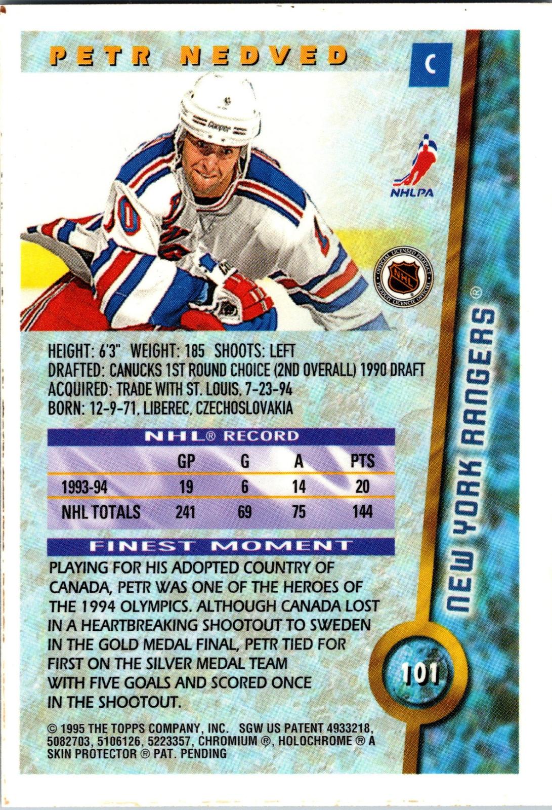 1994-95 Finest #101 Petr Nedved