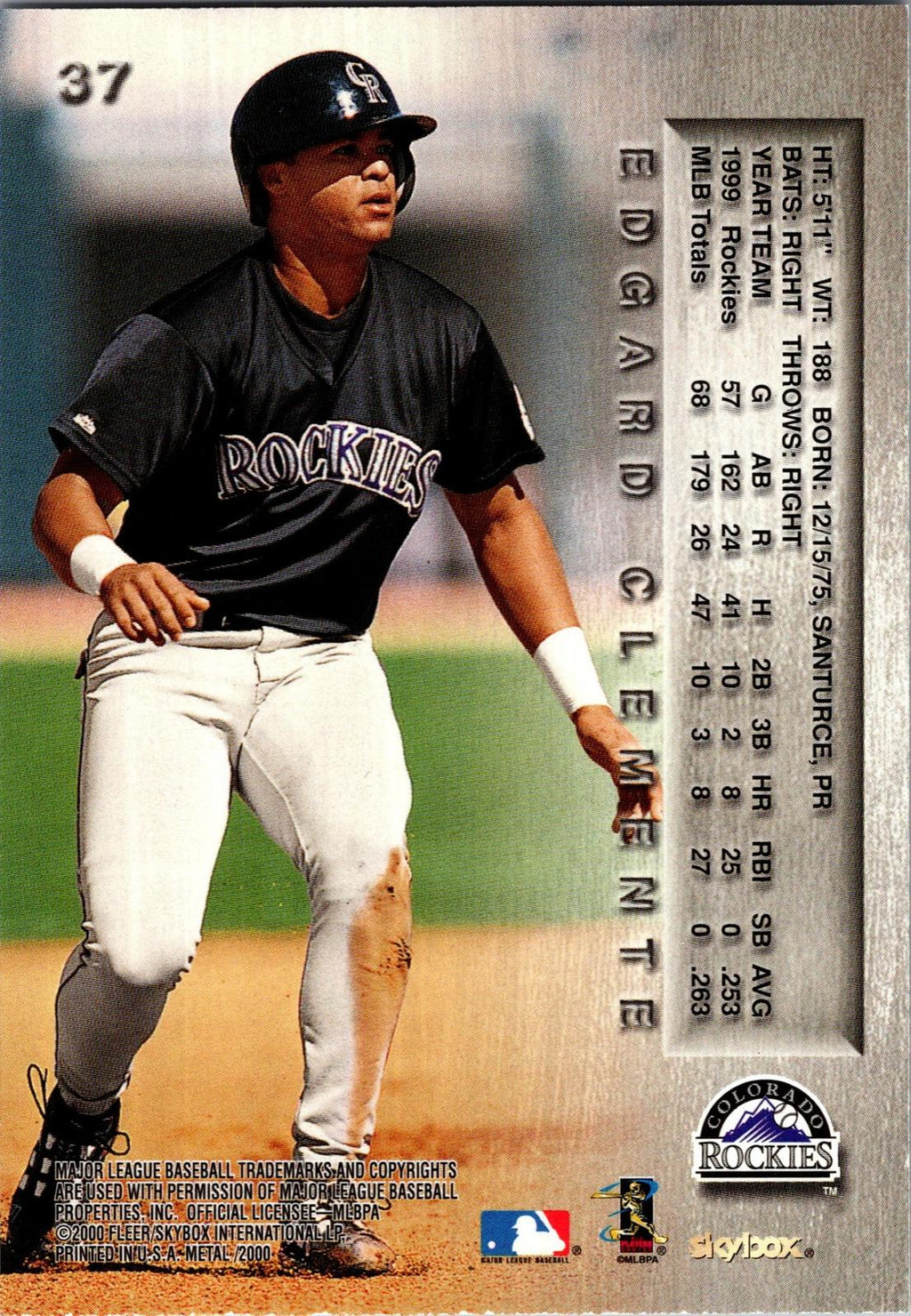 2000 Metal #37 Edgard Clemente Emerald