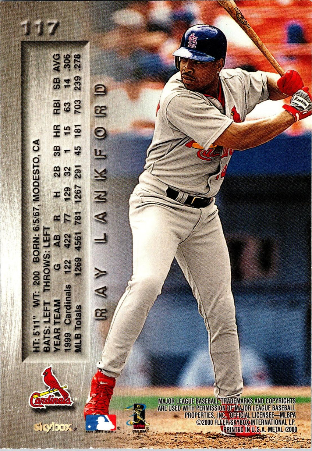 2000 Metal #117 Ray Lankford