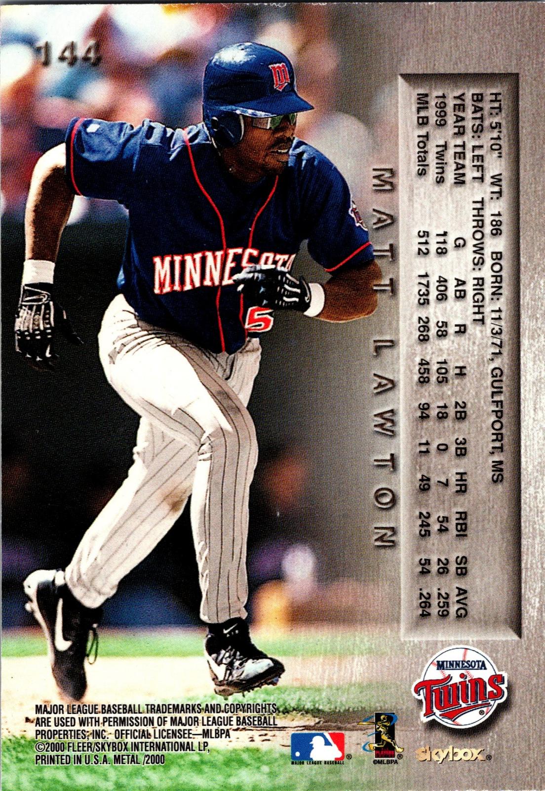 2000 Metal #144 Matt Lawton