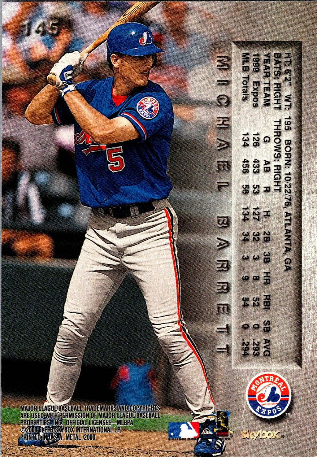 2000 Metal #145 Michael Barrett