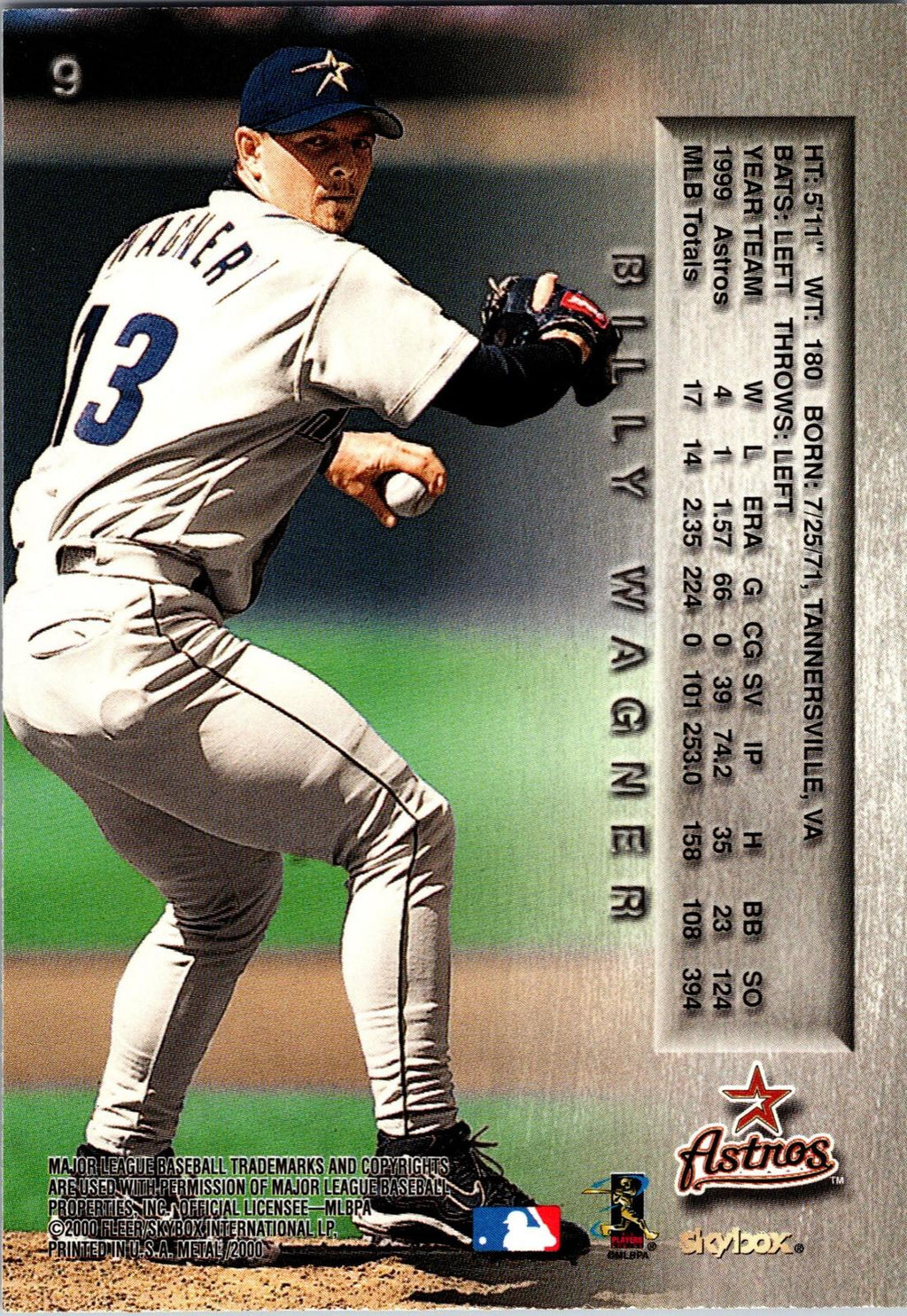 2000 Metal #9 Billy Wagner