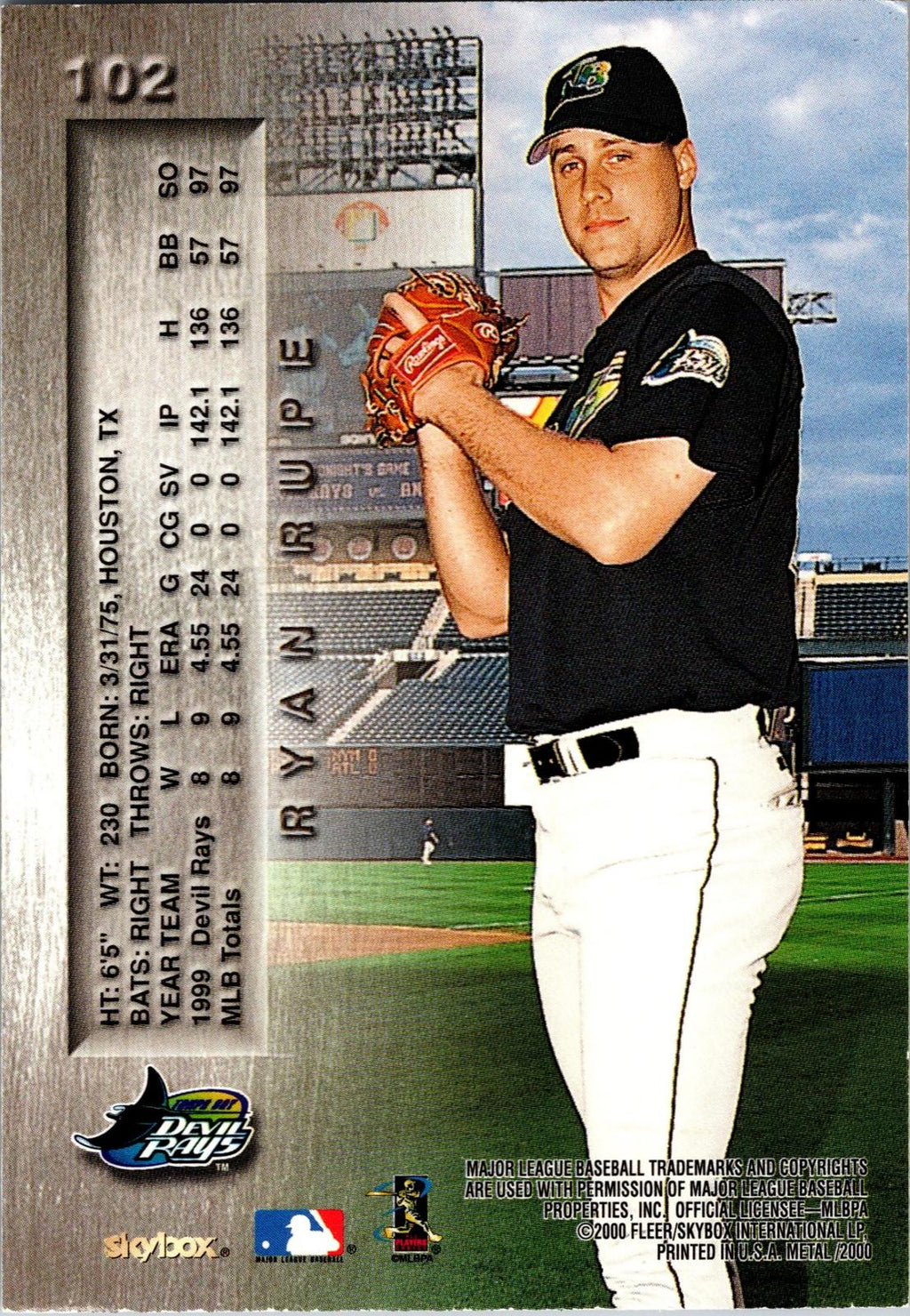 2000 Metal #102 Ryan Rupe