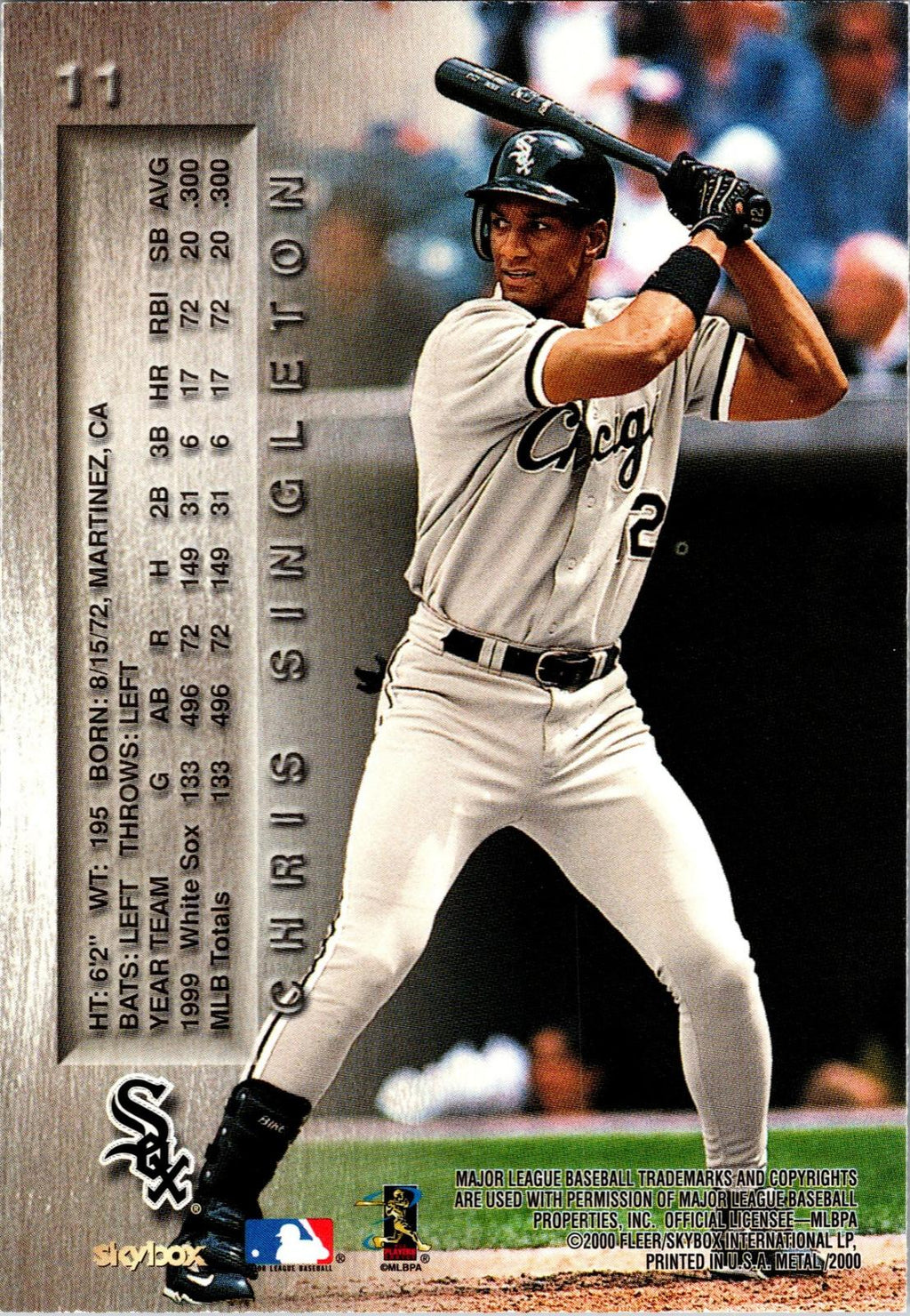 2000 Metal #11 Chris Singleton